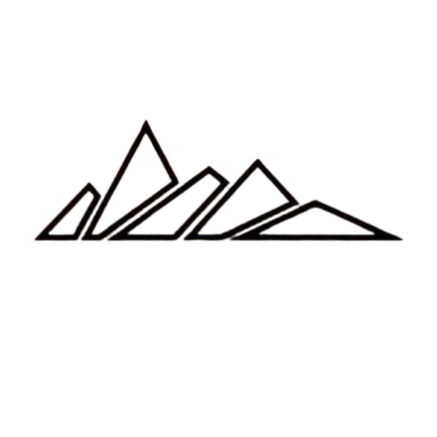 Mountain Elegant Handcrafted Metal Wall Art Set of 5 Bedroom Wall Decor 70x30cm