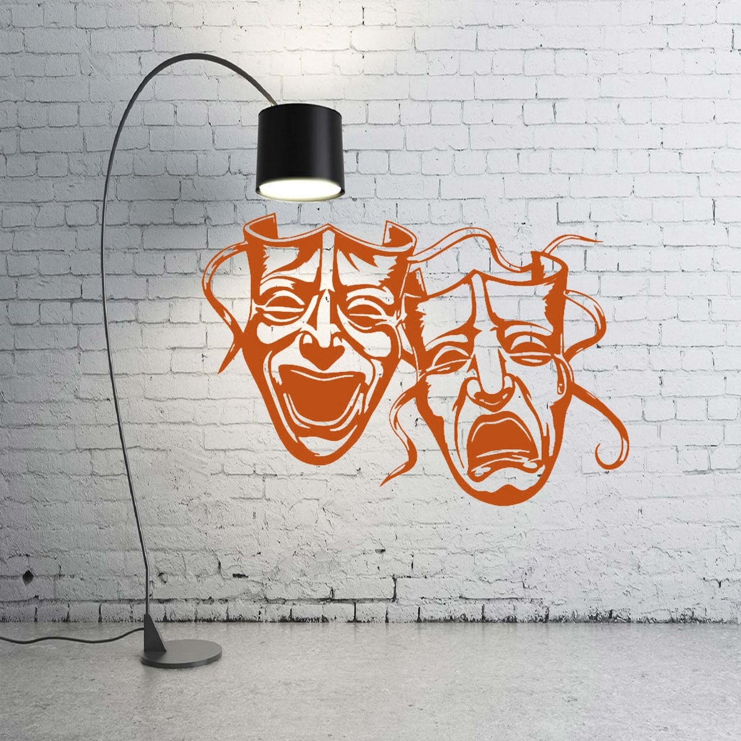 Theatre drama black metal wall decoration