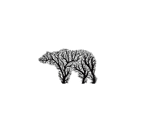 Metal Wall Art, Metal Bear Decor