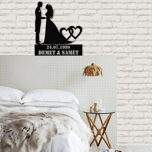 Wedding Metal Wall Art Customized