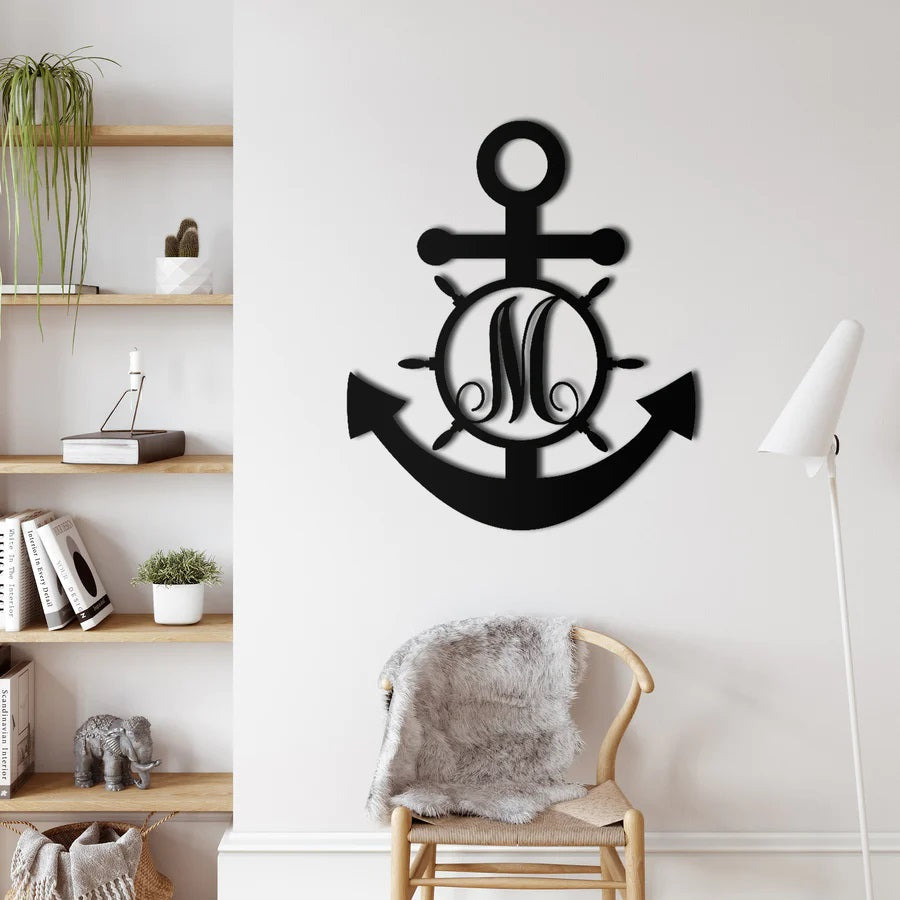 Anchor Metal Wall Art Customized
