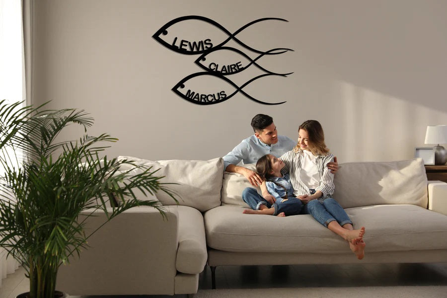 Personalized Fish Metal Wall Art