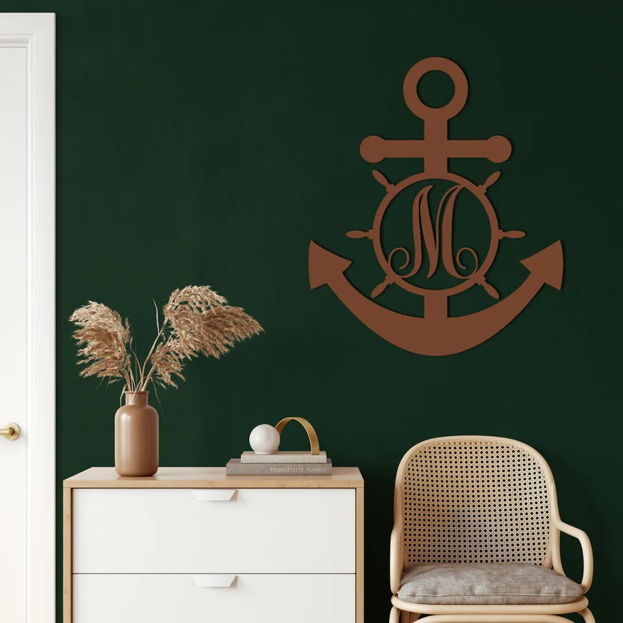 Anchor Metal Wall Art Customized