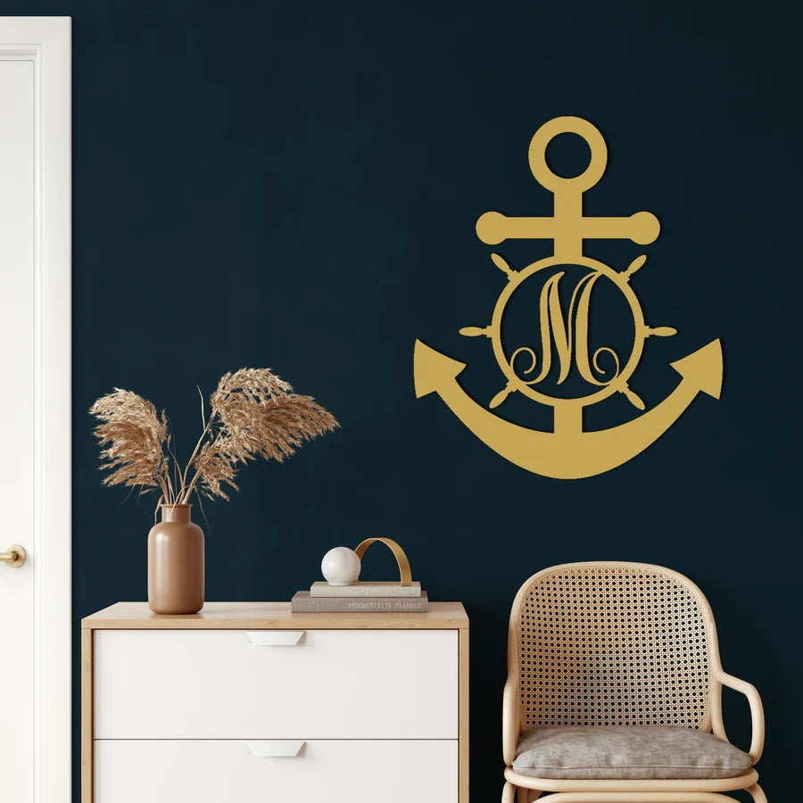 Anchor Metal Wall Art Customized