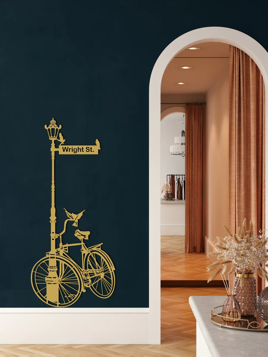Personalized Bike Metal Wall Art