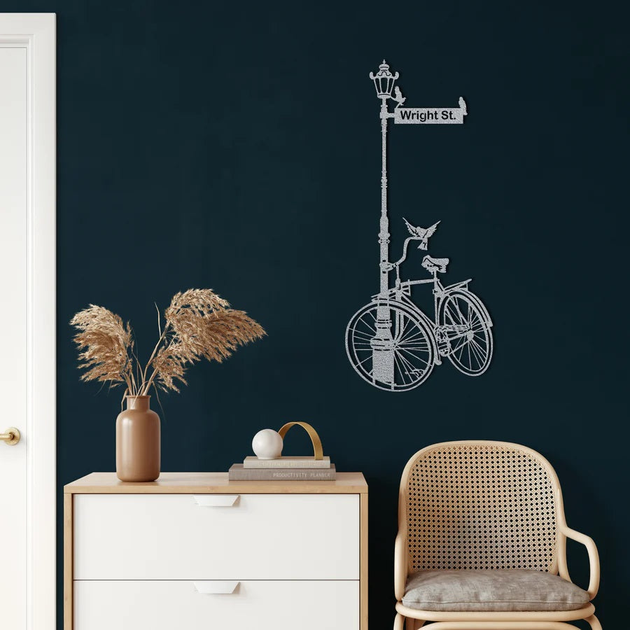 Personalized Bike Metal Wall Art
