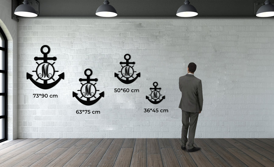 Anchor Metal Wall Art Customized