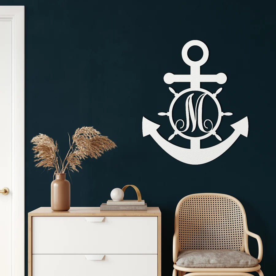 Anchor Metal Wall Art Customized