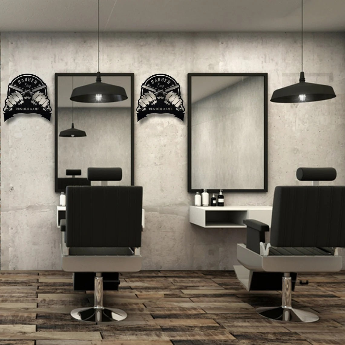 Barber Shop Custom Metal Wall Decor Customized
