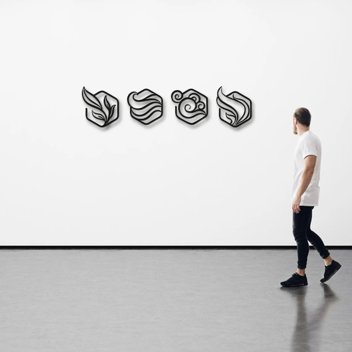 Four Elements, 4 MetalWallArt - Etgshop LLC