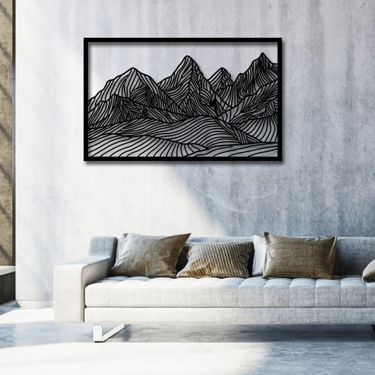 Mountian Wall Art, Forest Metal Decor - Etgshop LLC