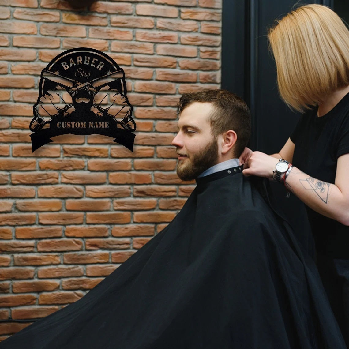 Barber Shop Custom Metal Wall Decor Customized