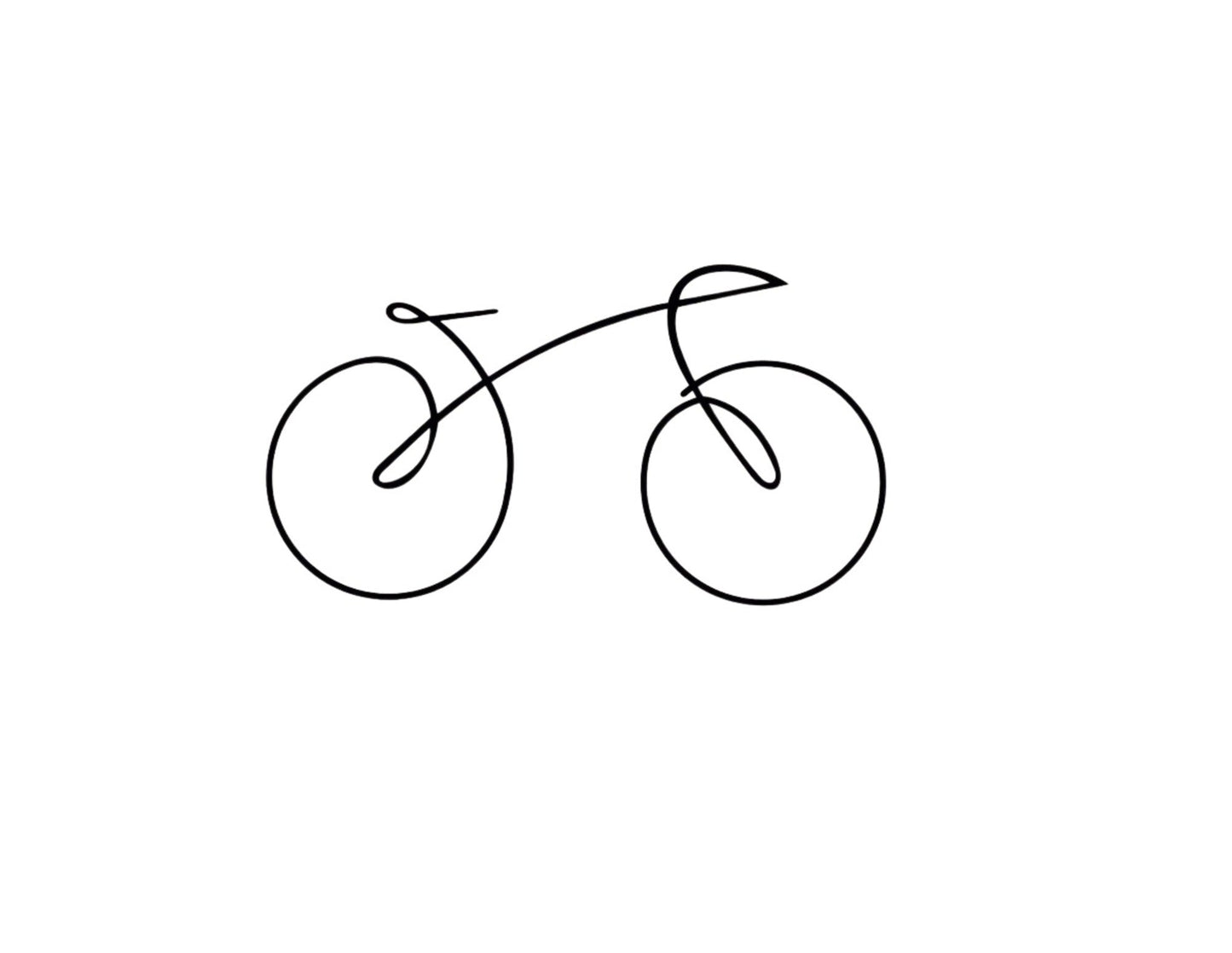 Metal Wall Art, Geometric Bicycle Art