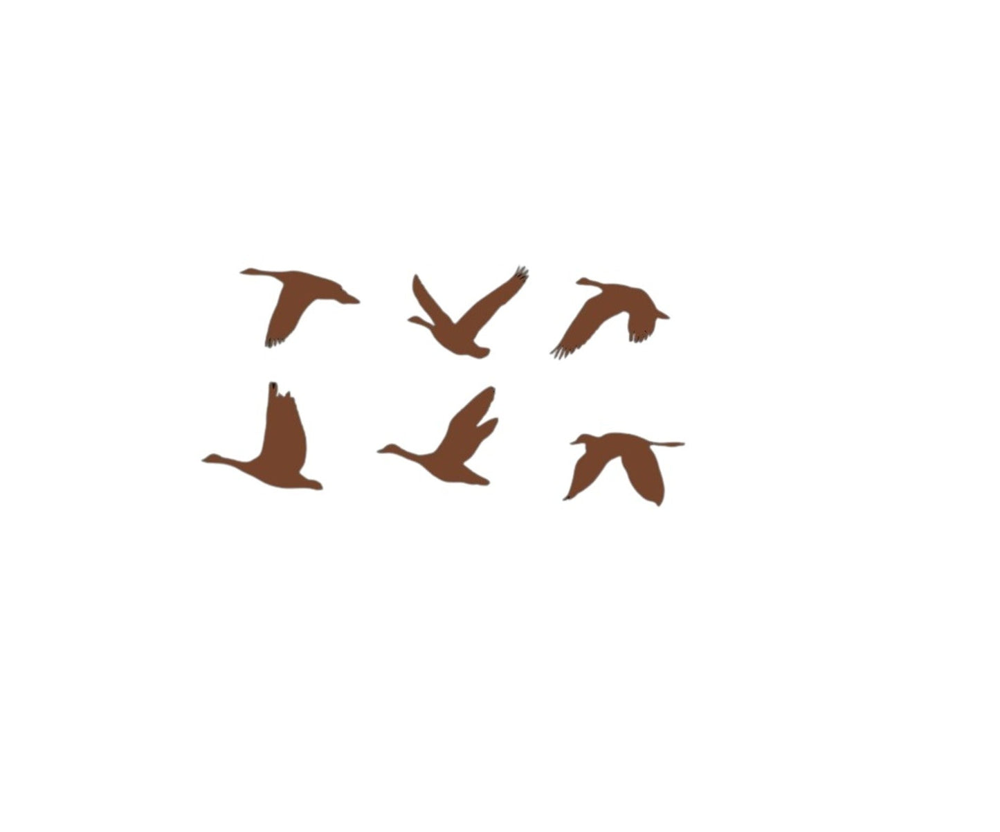 Metal Wall Art, Geese Birds Art