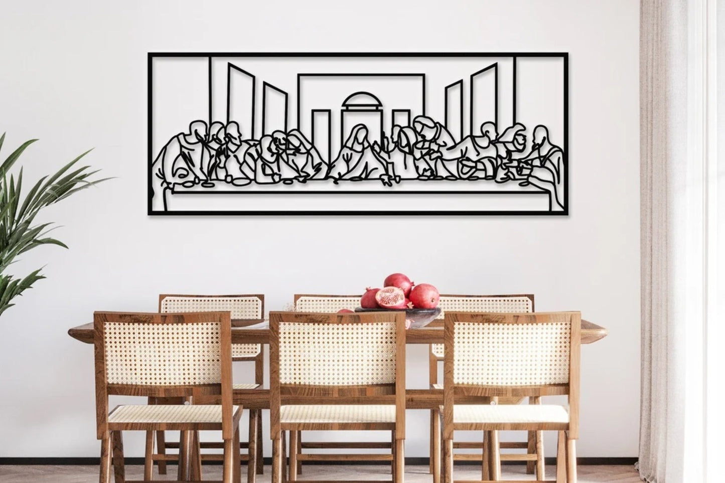Jesus Last Supper Metal Wall Art by Leonardo Da Vinci Artwork - Etgshop LLC