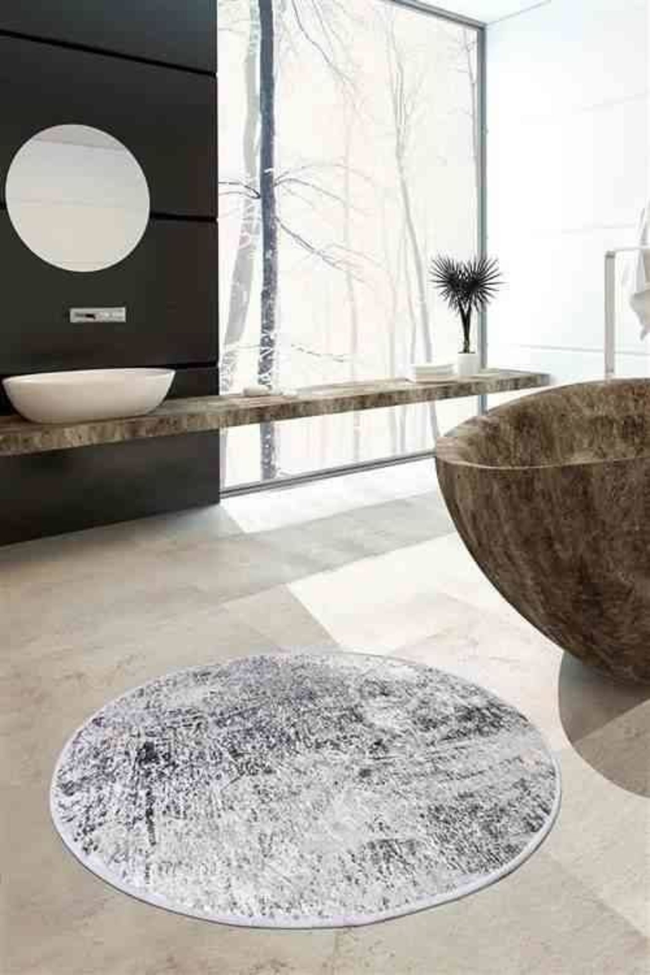 Evidence Dekoratif Round Bath Rug Area Rug Round Rug - Etgshop LLC
