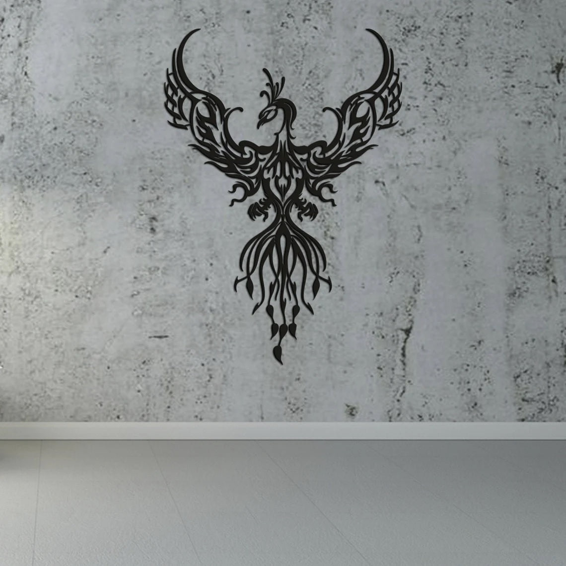 Phoenix Metal Wall Art, Metal Wall Sign - Etgshop LLC