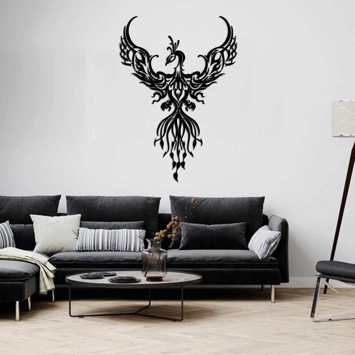 Phoenix Metal Wall Art, Metal Wall Sign - Etgshop LLC