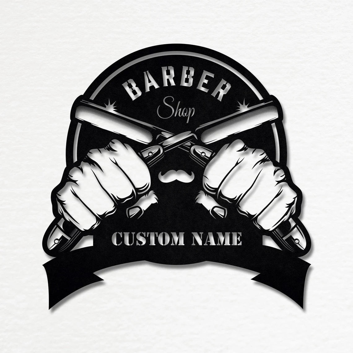 Barber Shop Custom Metal Wall Decor Customized