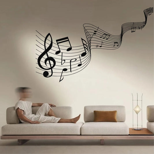 Metal Wall Decor, Music Time, Music Notes Wall Art, Music Decor, Living Room Decoration, Wall Hangings, Music Lover Gift, Metal Wall Art