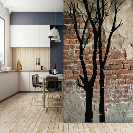 Metal Wall Decor, Metal Tree Wall Art, Double Tree Sign, Metal Wall Decor, Tree Wall Decor, Home Decoration, Wall Hangings