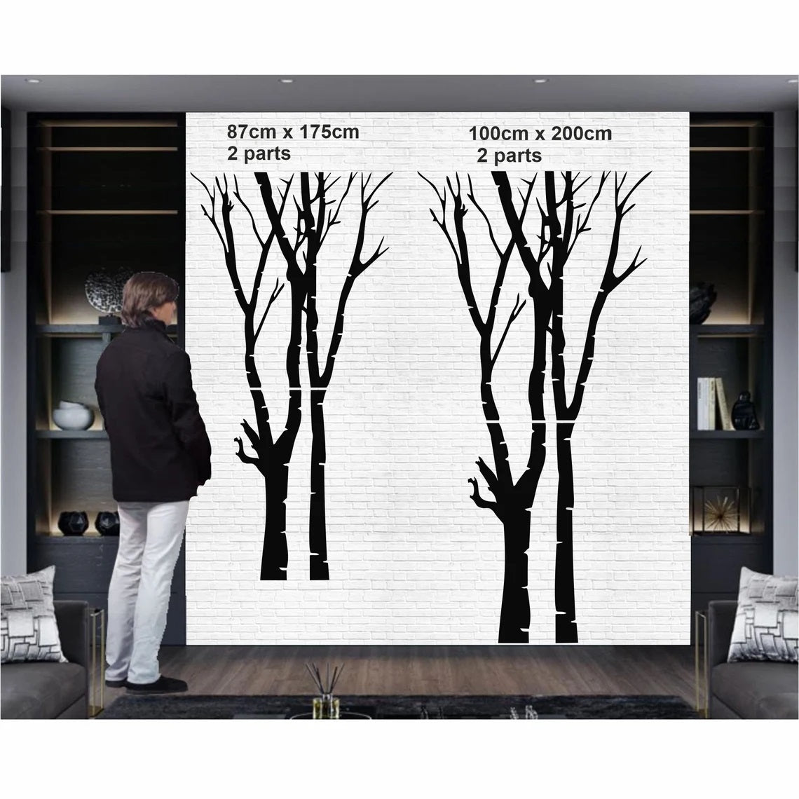 Metal Wall Decor, Metal Tree Wall Art, Double Tree Sign, Metal Wall Decor, Tree Wall Decor, Home Decoration, Wall Hangings